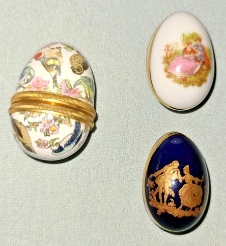 Lot vtg miniature egg - 3,