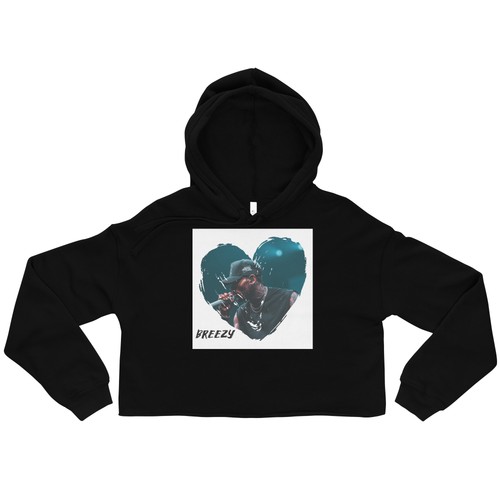 Chris brown crop hoodie - chris,
