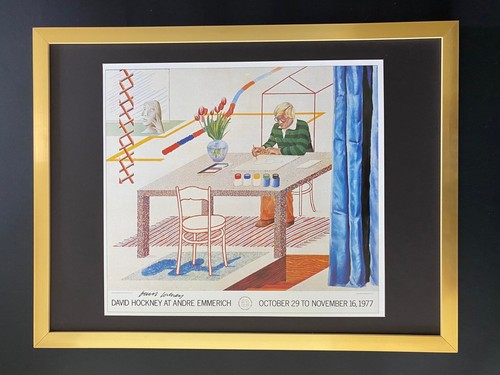 David hockney vintage 1987 - david,