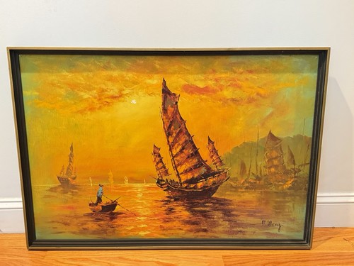 Vintage chinese junk - chinese, boat