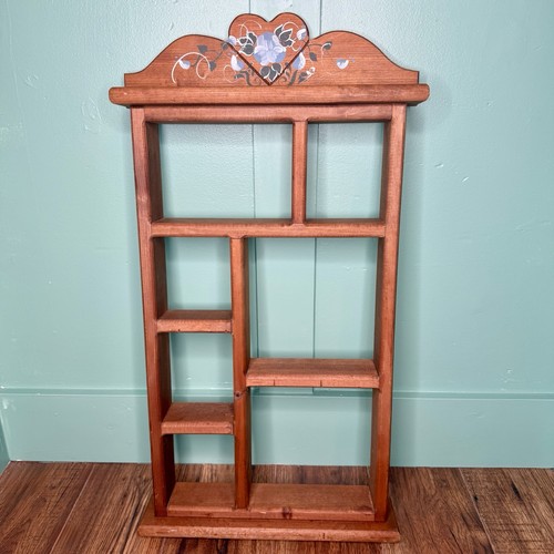 Wood trinket shelf large - wood,