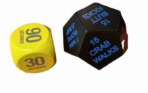 Exercise dice foam game - game, for