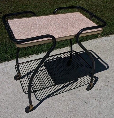 Mid century bar cart woodmet - bar,