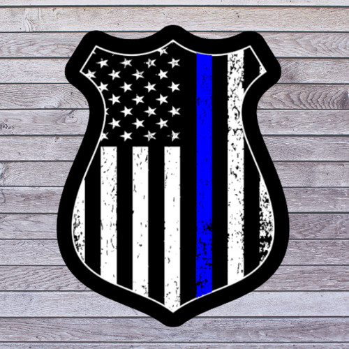 Police support sticker - police,