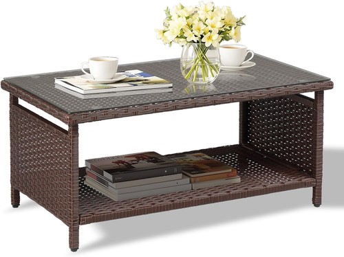 Outdoor wicker coffeetable - outdoor,