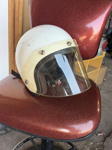 Vintage white motorcycle - white,