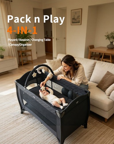Pack play playard with - n,