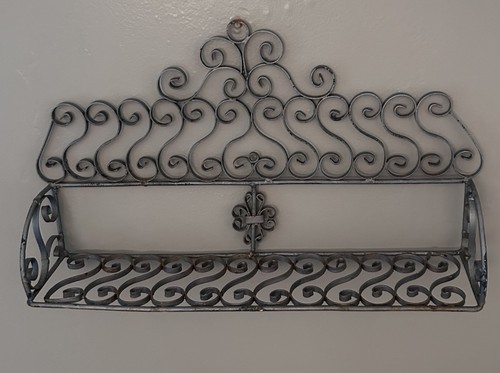 Vintage wrought iron scroll - vintage,