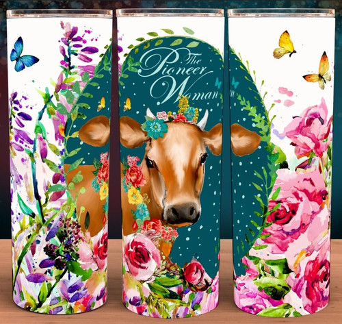 Pioneer woman floral cow - floral,