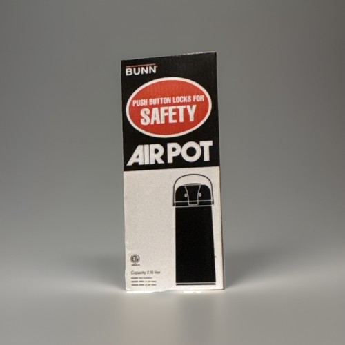 Bunn aapj stainless airpot - bunn, aapj-22-stainless