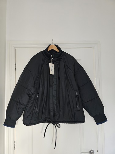 Woman black puffer - black, winter