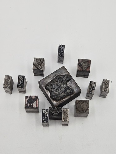 Antique metal printing - 13,