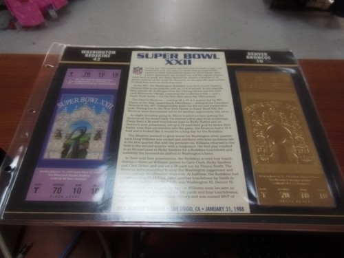 Super bowl xxii replica 22k - bowl,