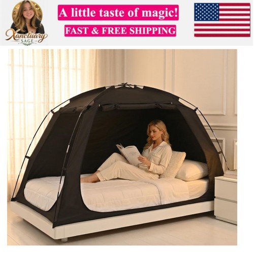 Bed tent blackout privacy - 93%,