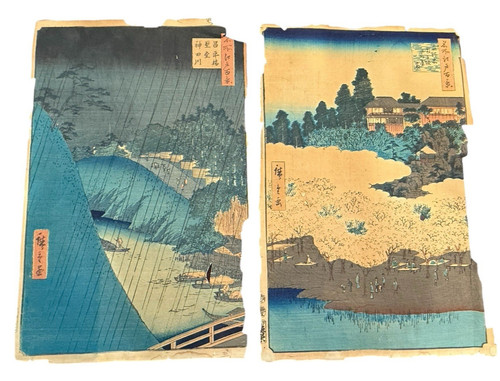 Antique japanese wood block - 2,