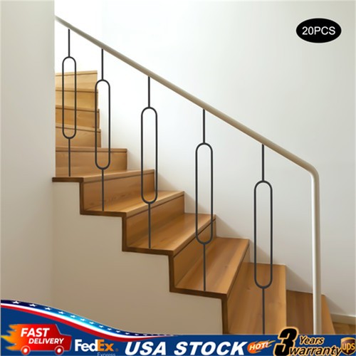 Pack black stair balusters - 20-pack,