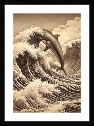 Beautiful dolphin art - dolphin,