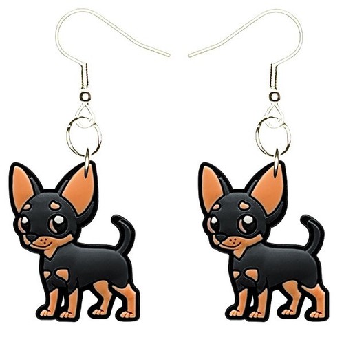 Chihuahua earrings handmade - chihuahua,