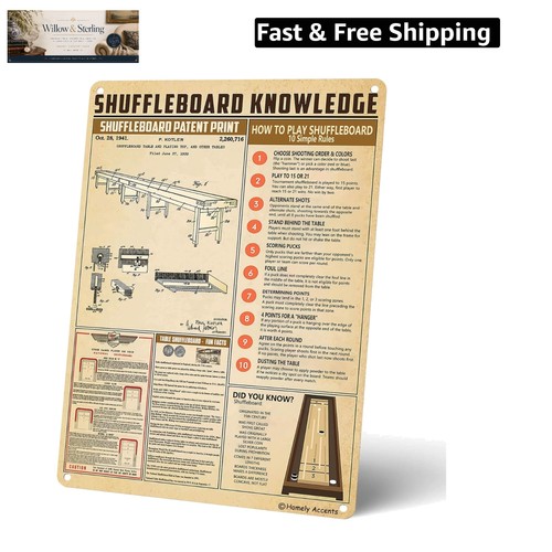 Vintage shuffleboard knowledge - shuffleboard,