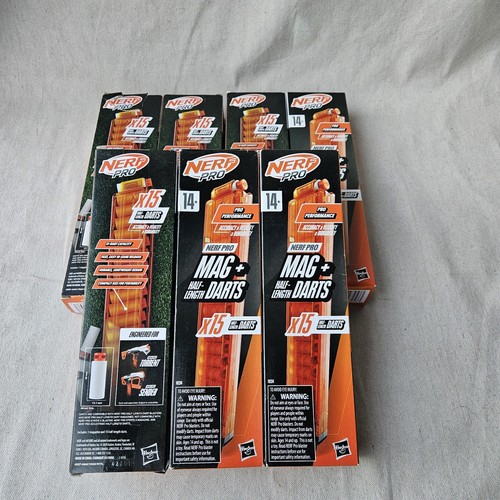 Nerf pro half length darts - half-length, lot