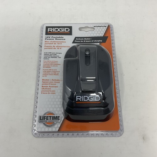 Ridgid 18v volt usb portable - ridgid,