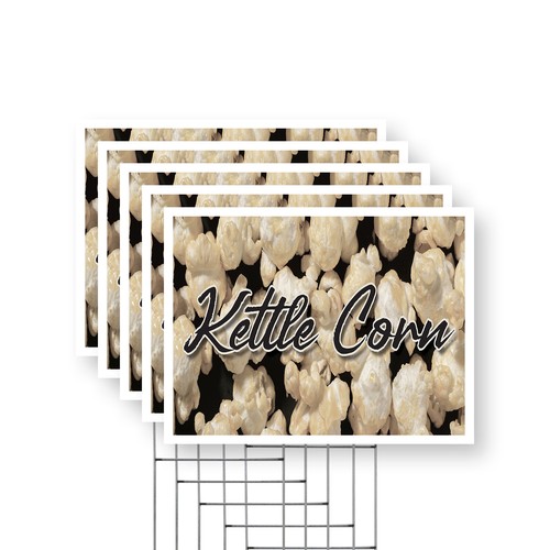 Kettle corn yard - sign, carnival