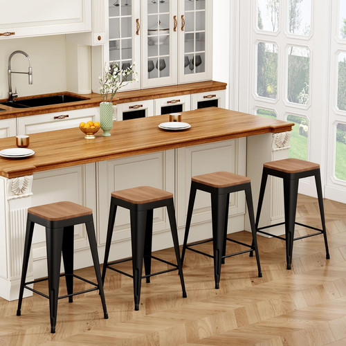 Metal bar stools set - 24",