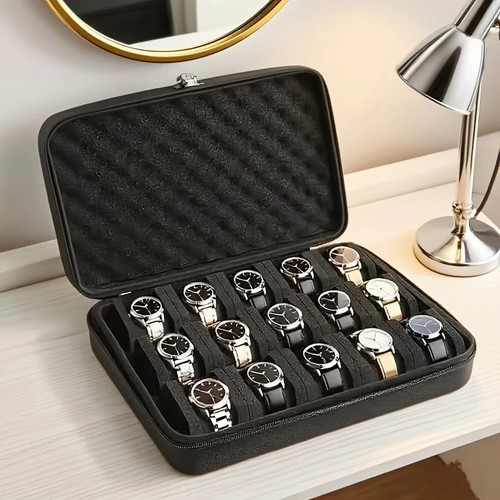 15-Slot-Watch-Storage-Box-Orga