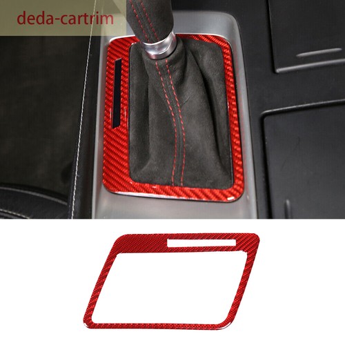 Red carbon fiber gear shift - red,