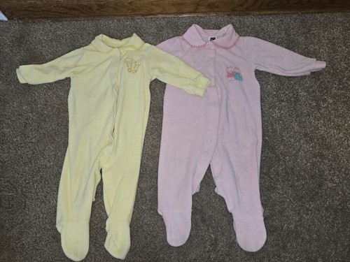 Vtg 80s carter - 2, footed