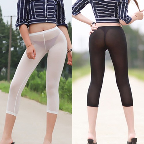 Women leggings cropped pants - cropped,