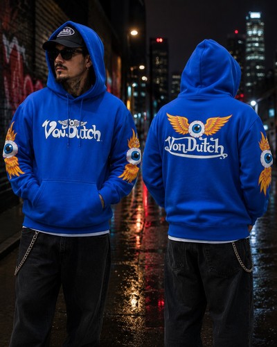 Von dutch hoodie blue - xl,