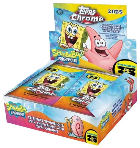 2025 topps chrome - topps, spongebob