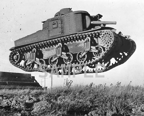 Lee tank goes airborne - m3,