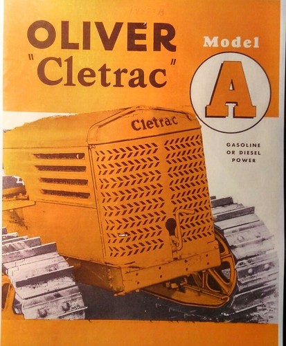 Oliver cletrac crawler dozer - oliver,