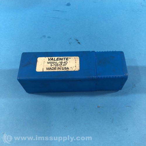 Valenite mssnl lathe - valenite, mssnl-16-4d