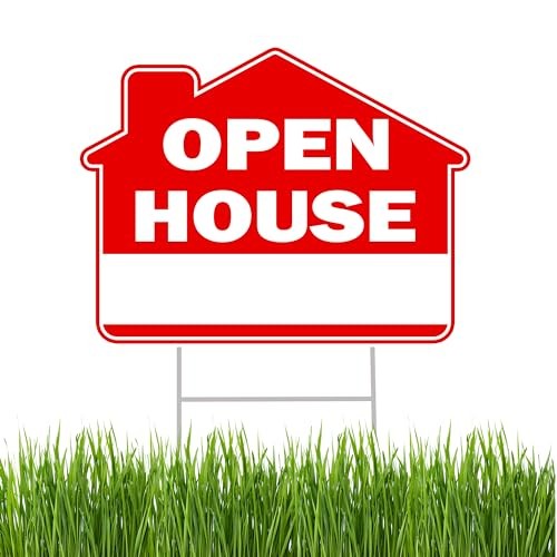 Open house yard - sign, for