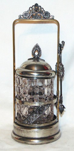 Vtg aurora silverplate pickle - aurora,