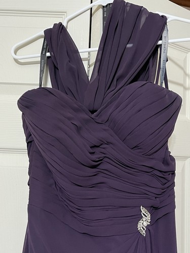 Bill levkoff plum chiffon - plum,