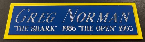 Greg norman nameplate for - greg,