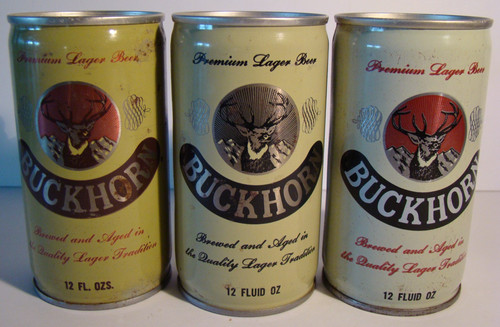 Buckhorn beer cans - buckhorn, of