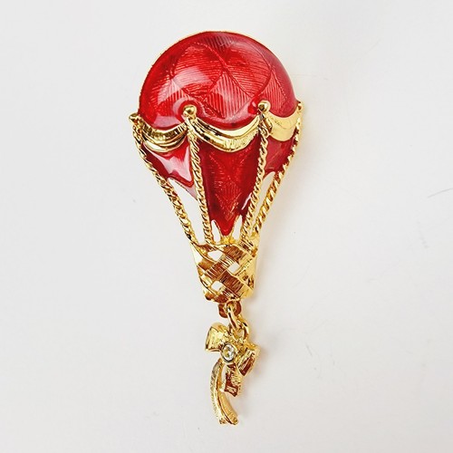 Vintage red enamel hot - enamel,