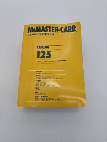 Mcmaster carr 125 catalog - 125, catalog,