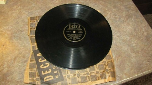 Decca record from large - 78,