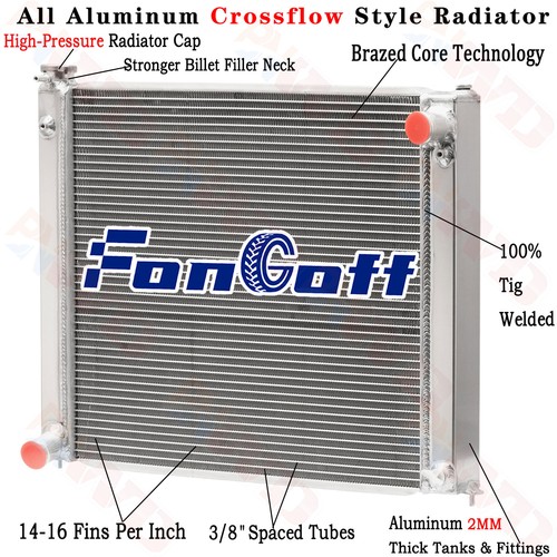 Row aluminum radiator for - row,