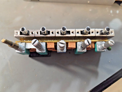 Set five toggle switches - of,