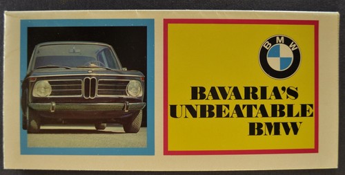 1970 bmw sales brochure - 1970,