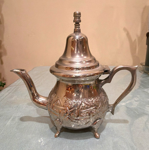 Moroccan silver metal - moroccan, embossed