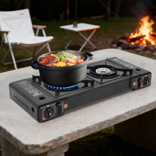 Double burner butane stove - double,