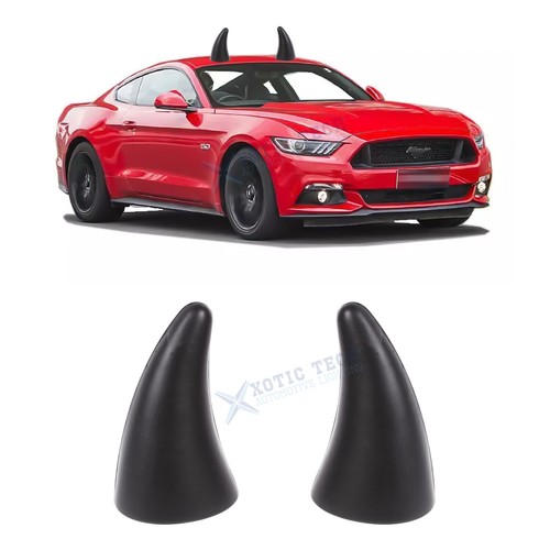 2pcs black devil - bull, horn